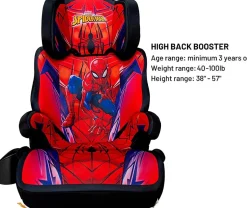 KidsEmbrace High Back Booster Car Seat - Marvel Spider-Man Suit