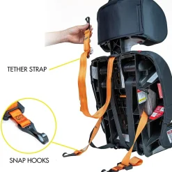KidsEmbrace 2-in-1 Harness Booster Car Seat - Black Panther