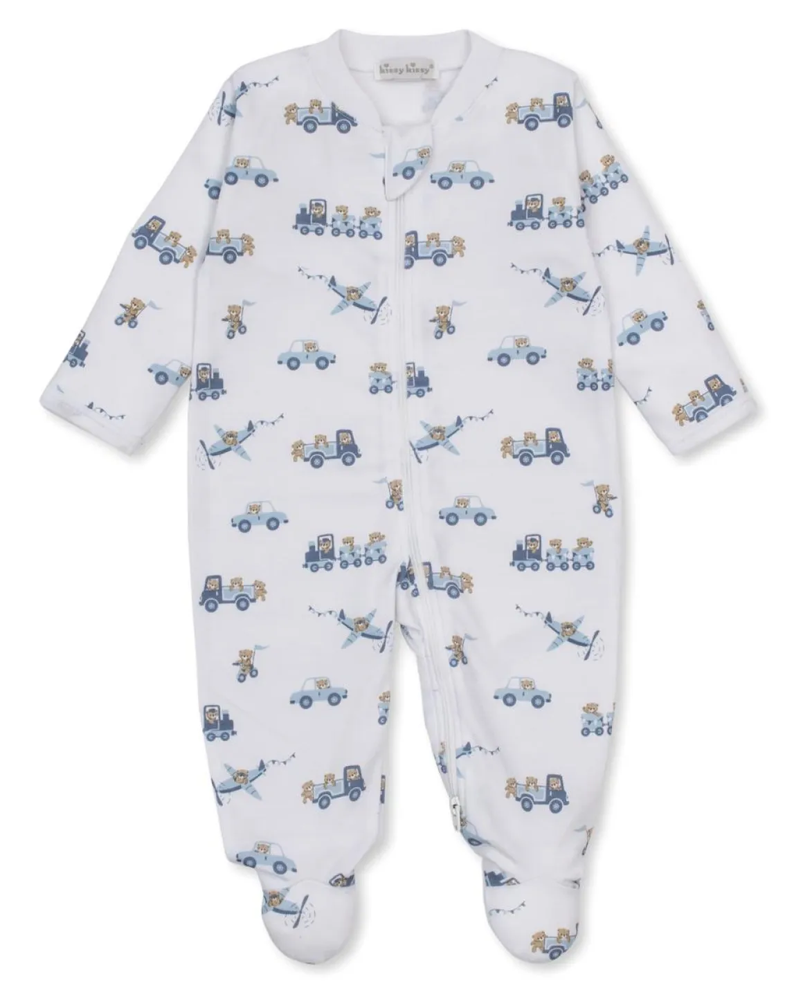 Kissy Kissy Footie w/ Zip Print - Multi, 0-3M