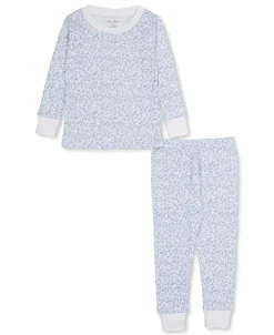 Kissy Kissy Pajama Set Snug Print - Light Blue, 4Y