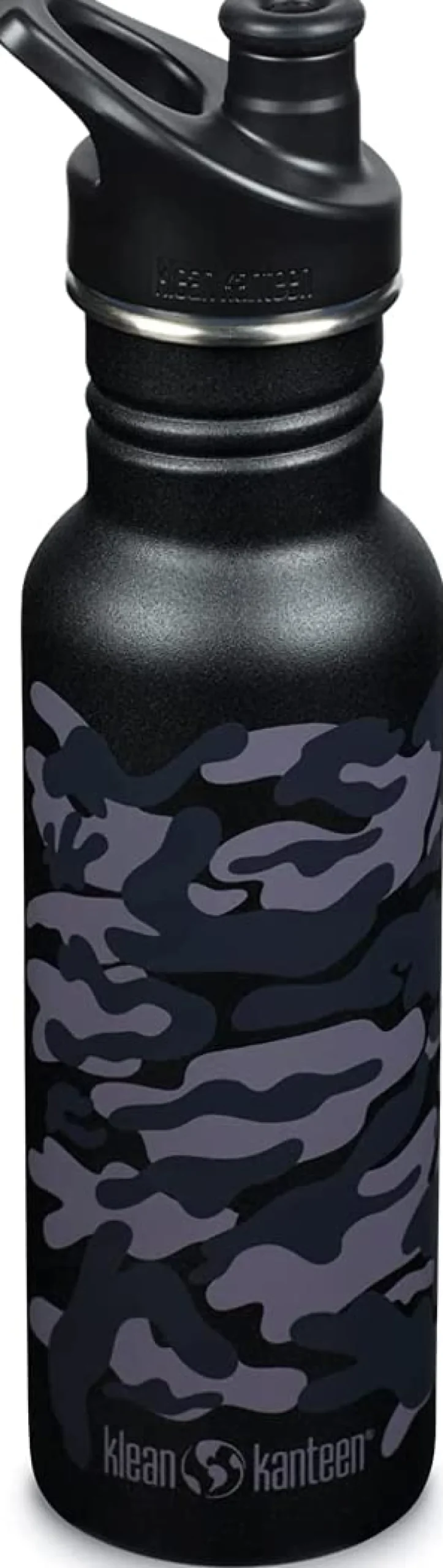 Klean Kanteen Classic Stainless Steel Bottle, 18 oz - Black Camo