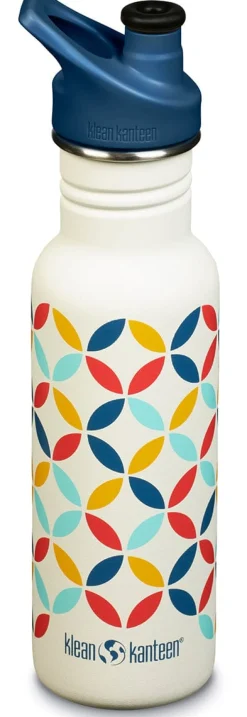 Klean Kanteen Classic Stainless Steel Bottle, 18 oz - Retro Dot
