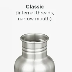 Klean Kanteen Classic Stainless Steel Bottle, 18 oz - Retro Dot