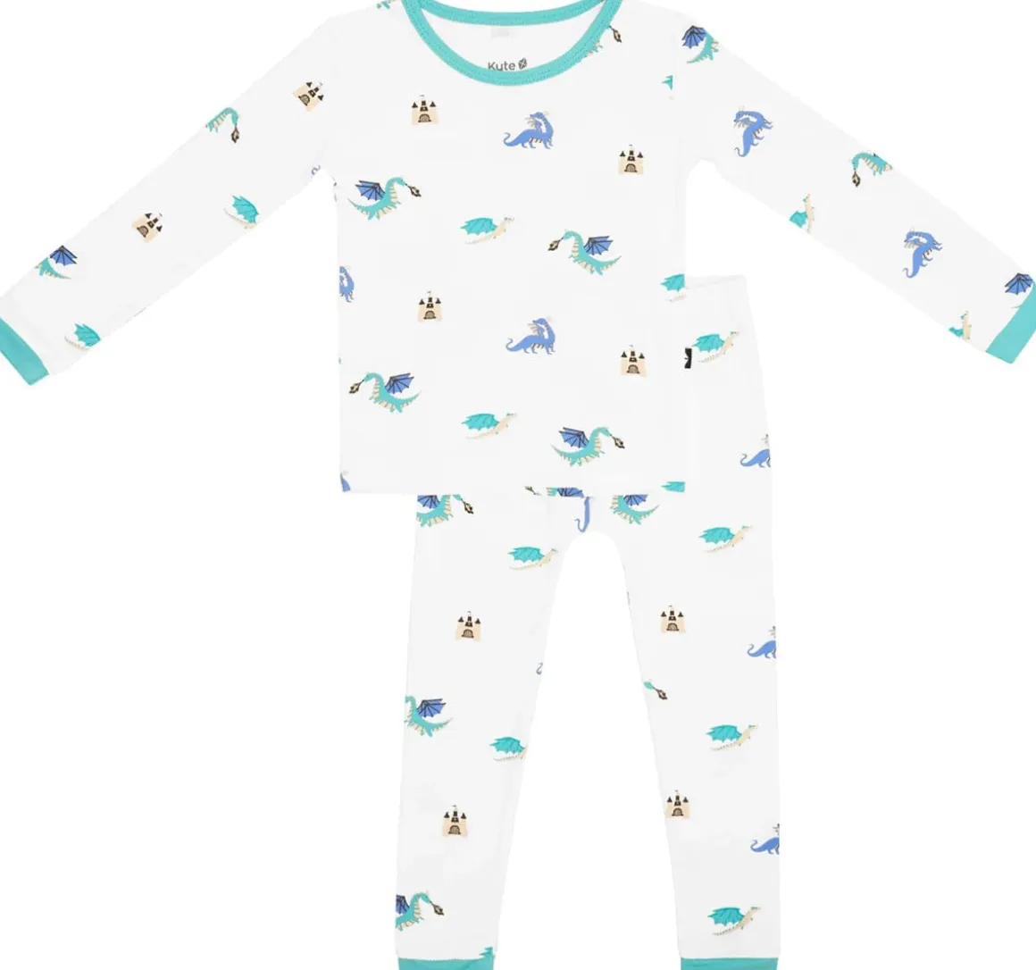 Kyte Baby Toddler Long Sleeve Pajama Set - Dragon (18-24M)