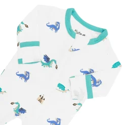 Kyte Baby Zippered Footie - Dragon (0-3M)