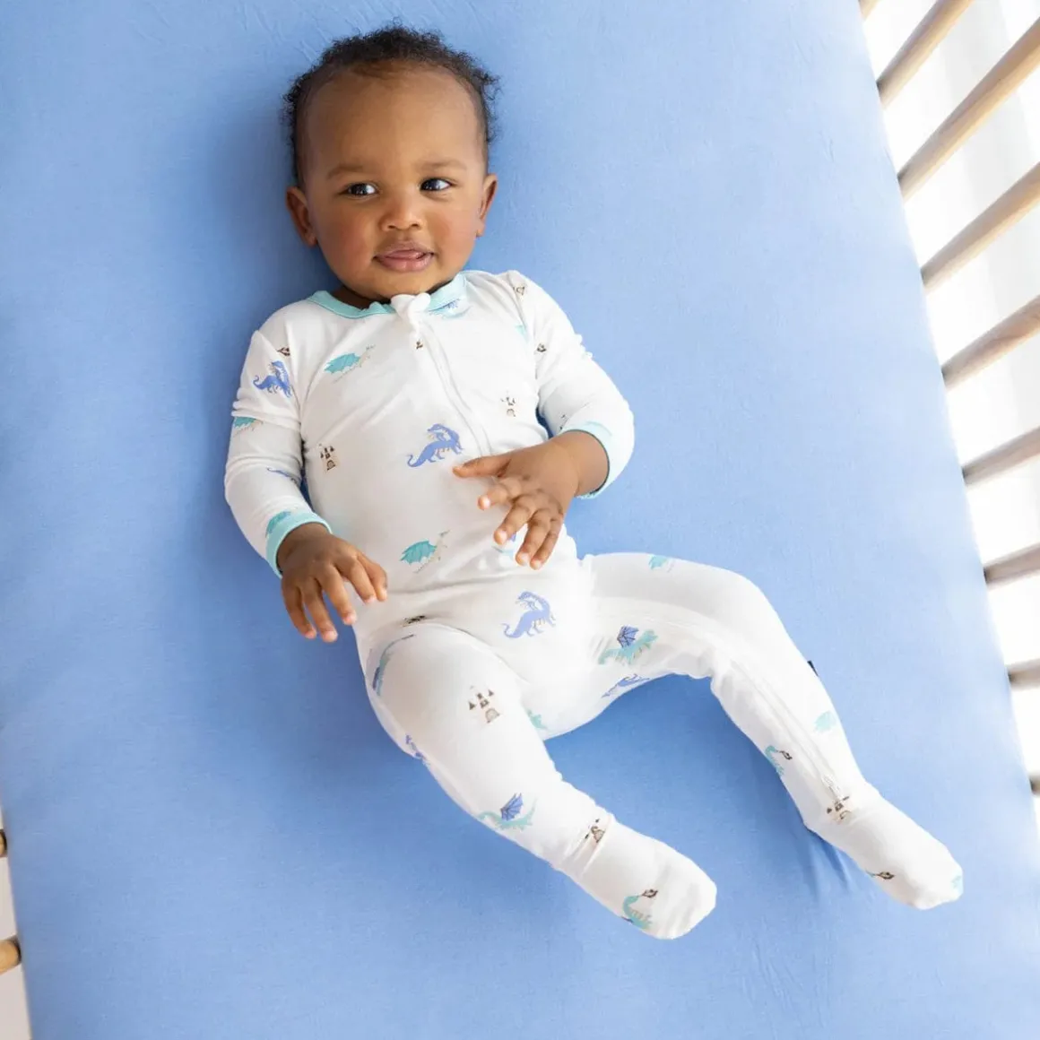 Kyte Baby Zippered Footie - Dragon (Newborn)