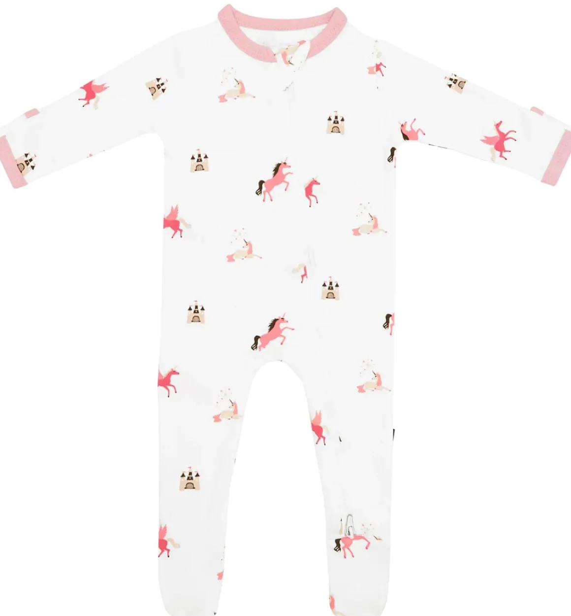 Kyte Baby Zippered Footie - Unicorn (Newborn)