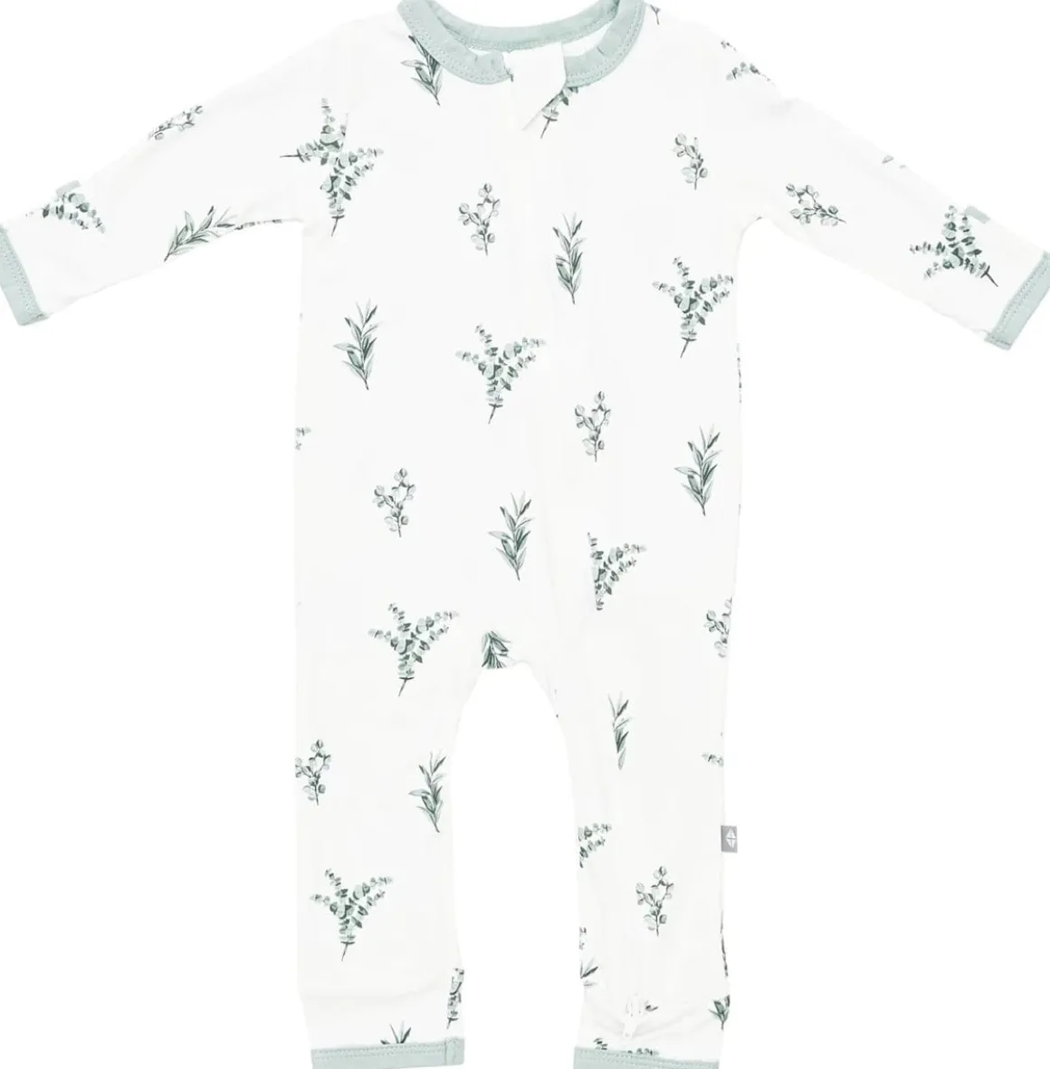 Kyte Baby Zippered Romper - Eucalyptus (6-12M)