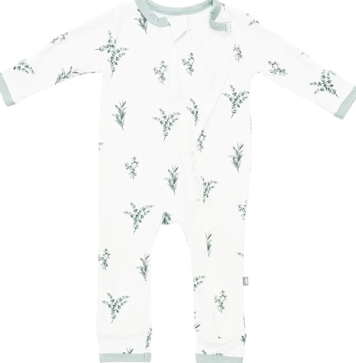 Kyte Baby Zippered Romper - Eucalyptus (6-12M)