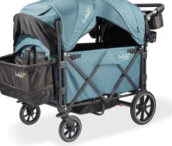 Larktale Caravan Quad (4 Seater) Stroller Wagon - Seaford Blue