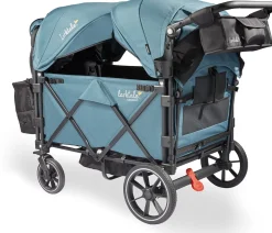 Larktale Caravan Quad (4 Seater) Stroller Wagon - Seaford Blue