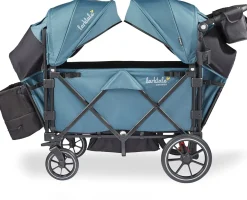 Larktale Caravan Quad (4 Seater) Stroller Wagon - Seaford Blue