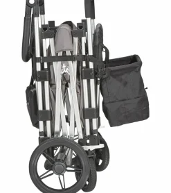 Larktale Caravan (3 Seater) Stroller Wagon Complete Bundle - Mornington Gray / Barossa Red
