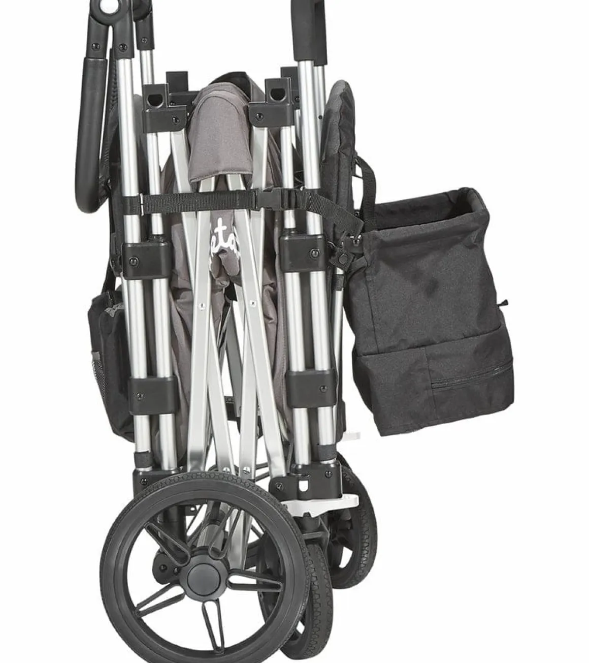 Larktale Caravan (3 Seater) Stroller Wagon Complete Bundle - Mornington Gray / Barossa Red