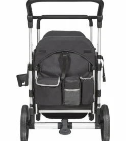 Larktale Caravan (3 Seater) Stroller Wagon Complete Bundle - Mornington Gray / Byron Black