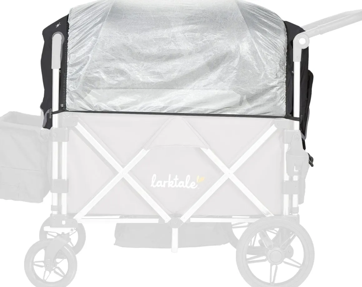 Larktale Caravan Stroller Wagon Canopy Set of 2 - Byron Black