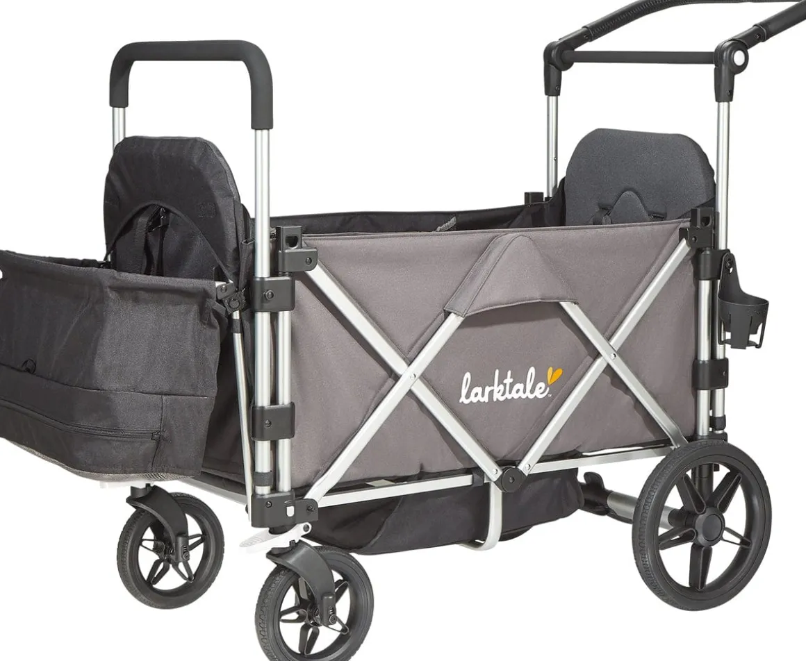 Larktale Caravan Stroller Wagon Complete - Mornington Gray/Barossa Red