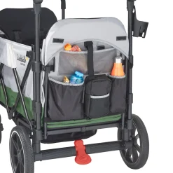 Larktale Caravan V2 (2 Seater) Stroller Wagon - Gray/Black