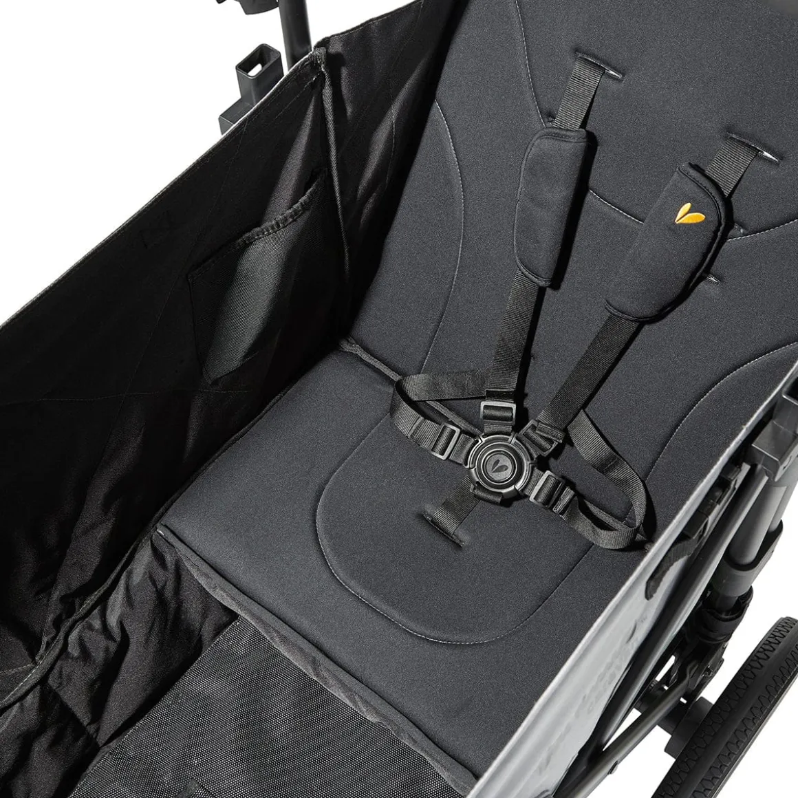 Larktale Caravan V2 (2 Seater) Stroller Wagon - Gray/Black