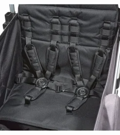 Larktale Caravan V2 (4 Seater) Stroller Wagon Bundle - Gray/Black