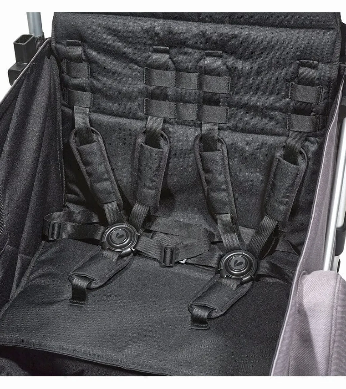 Larktale Caravan V2 (4 Seater) Stroller Wagon Bundle - Gray/Black