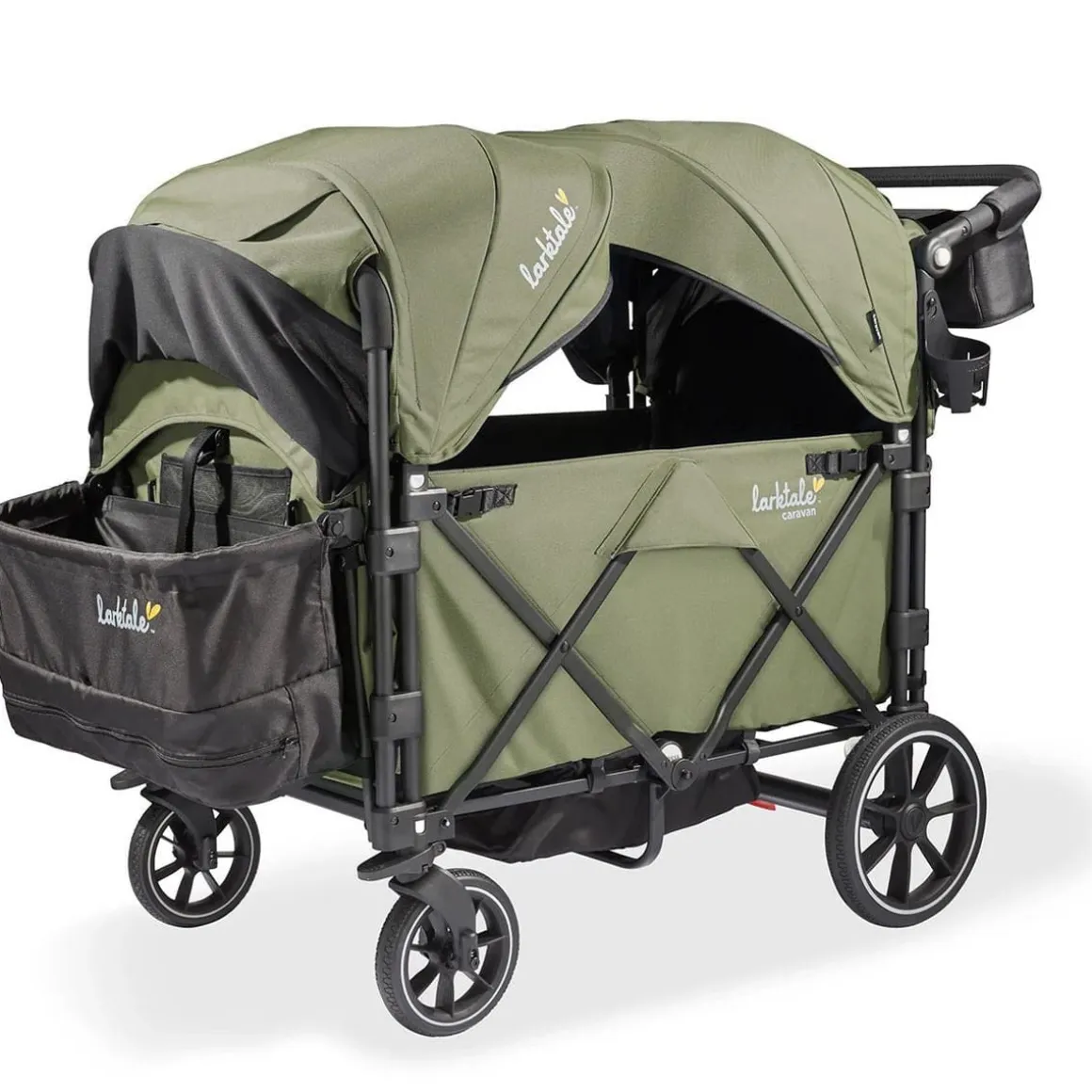 Larktale OPEN BOX Caravan Quad (4 Seater) Stroller Wagon - Chelsea Green
