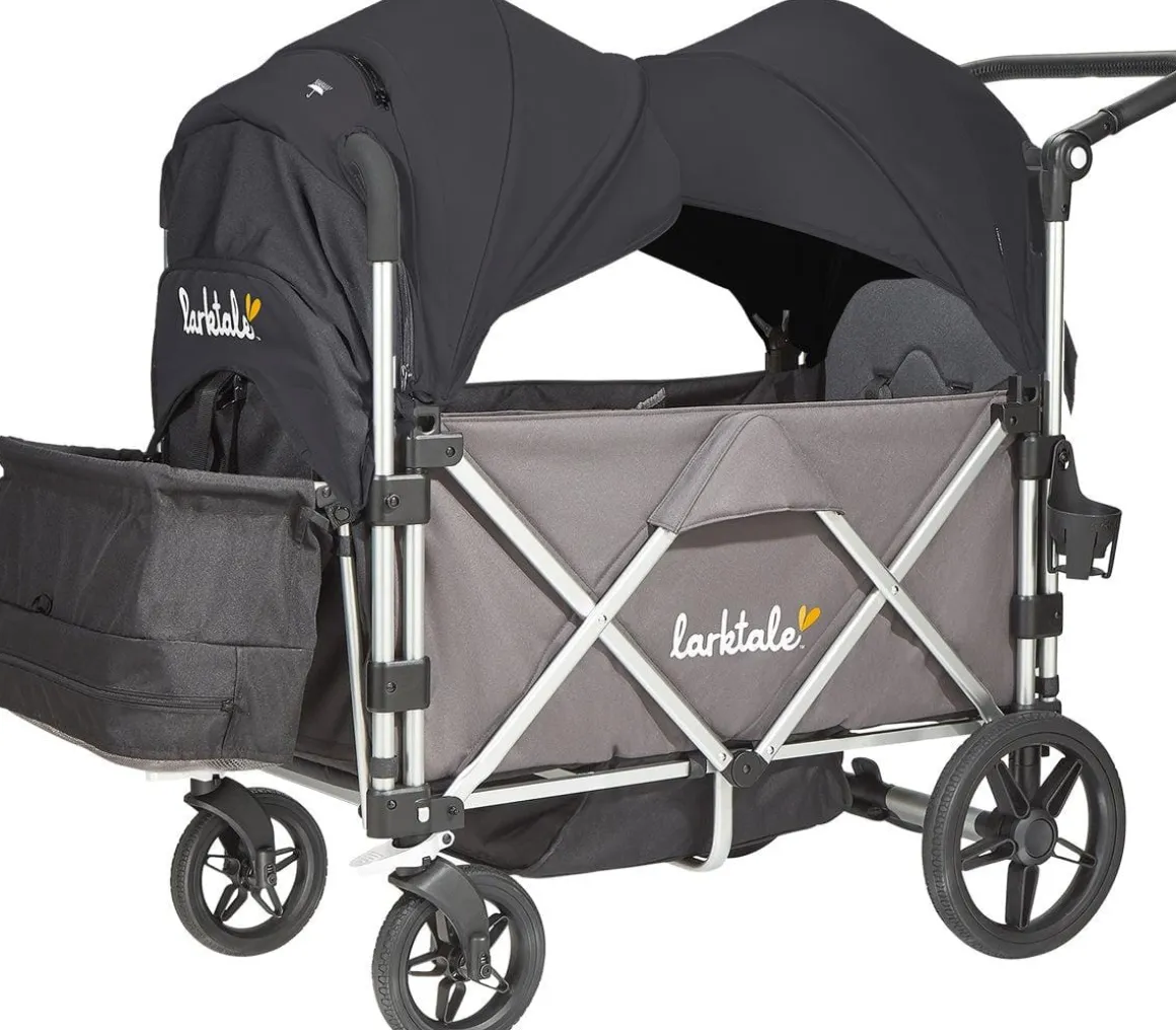 Larktale OPEN BOX Caravan Stroller Wagon Complete - Mornington Gray/Byron Black