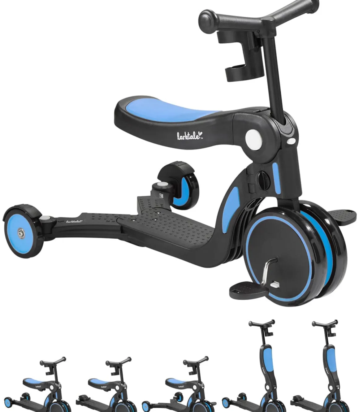 Larktale Scoobi 5-in-1 Convertible Scooter - Freshwater Blue