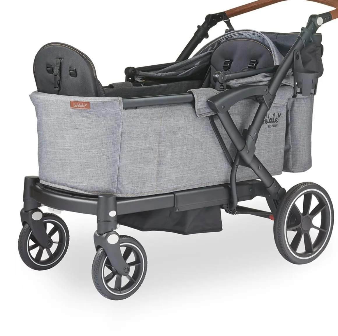Larktale Sprout V2 Single-to-Double Stroller Wagon - Nightcliff Stone