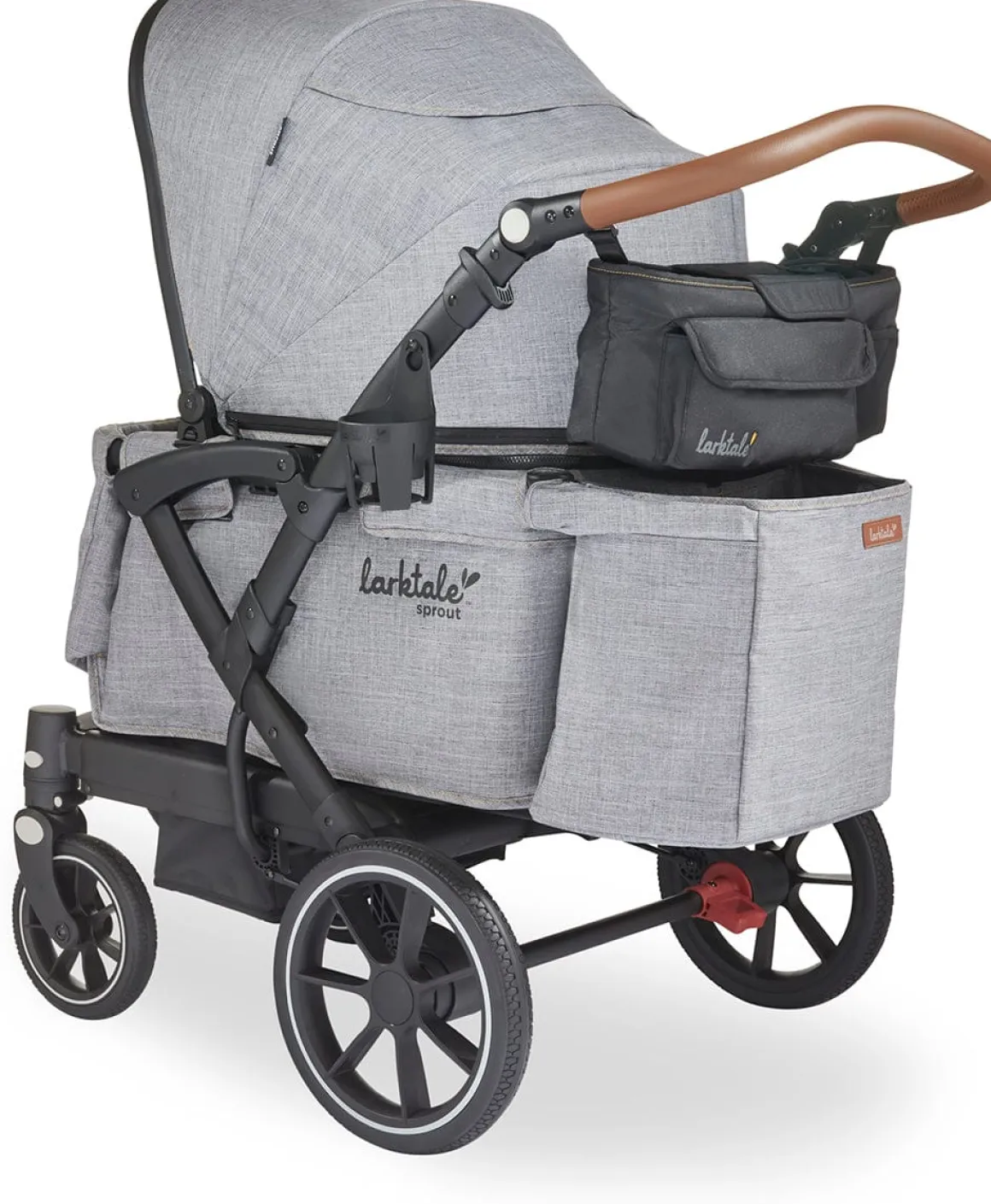 Larktale Sprout V2 Single-to-Double Stroller Wagon - Nightcliff Stone
