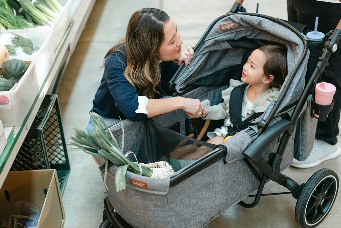 Larktale Sprout V2 Single-to-Double Stroller Wagon - Nightcliff Stone