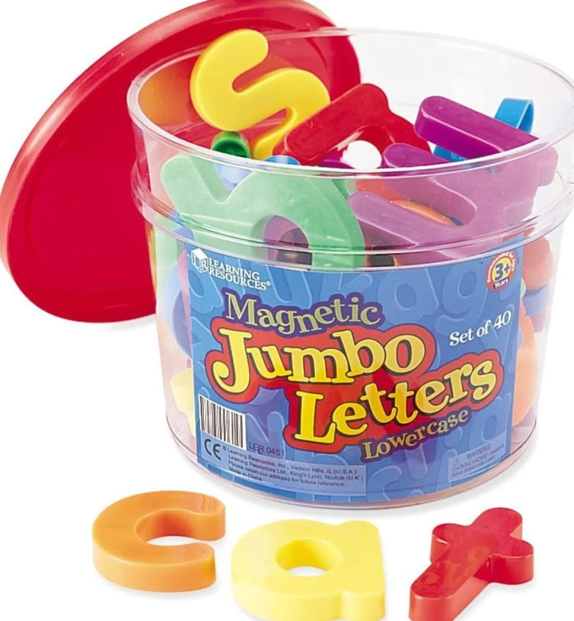 Learning Resources Jumbo Magnetic Lowercase Letters, 40pc