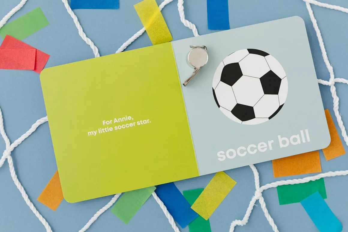 Left Hand Book House Board Book - Soccer Baby