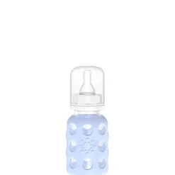 Lifefactory 4oz Glass Baby Bottle with Silicone Sleeve - Blanket