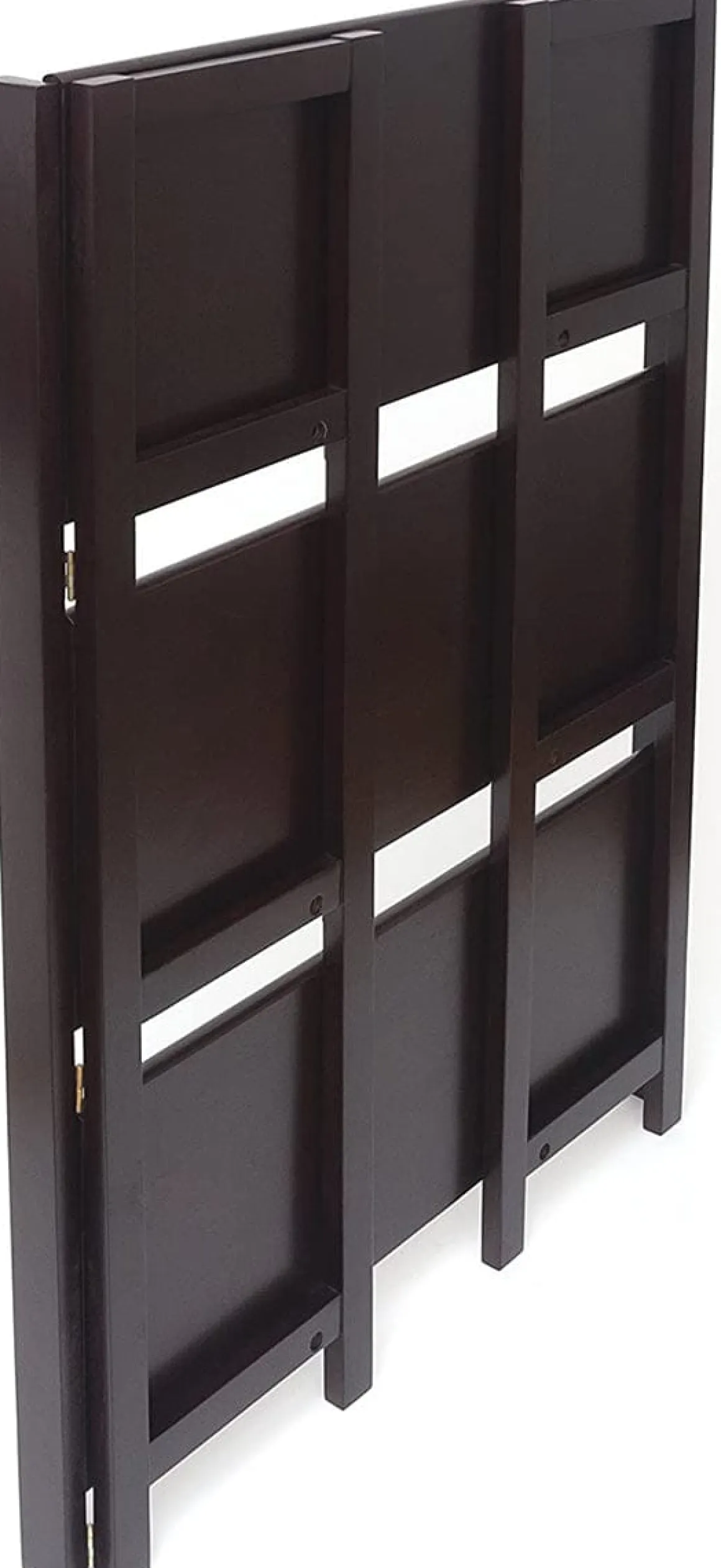 Lipper International Kids 3-Shelf Folding Bookcase - Espresso