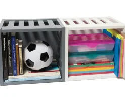 Lipper International Wooden Storage Crate - White