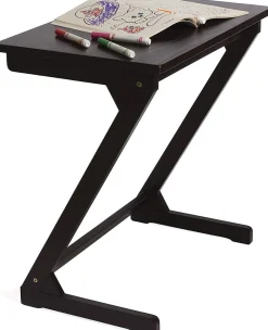 Lipper International Wooden Zig Zag Table - Espresso