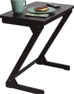 Lipper International Wooden Zig Zag Table - Espresso