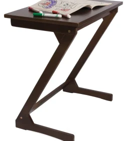 Lipper International Wooden Zig Zag Table - Walnut