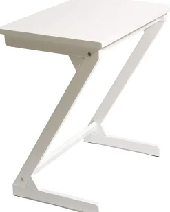 Lipper International Wooden Zig Zag Table - White