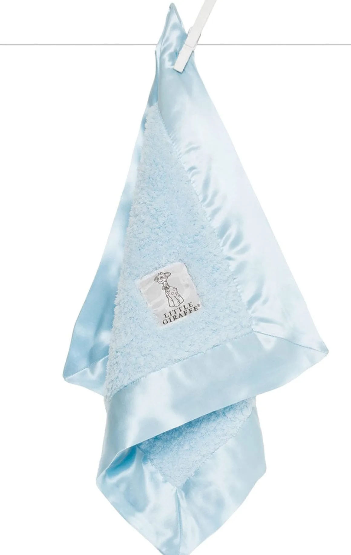 Little Giraffe Chenille Blanky - Blue