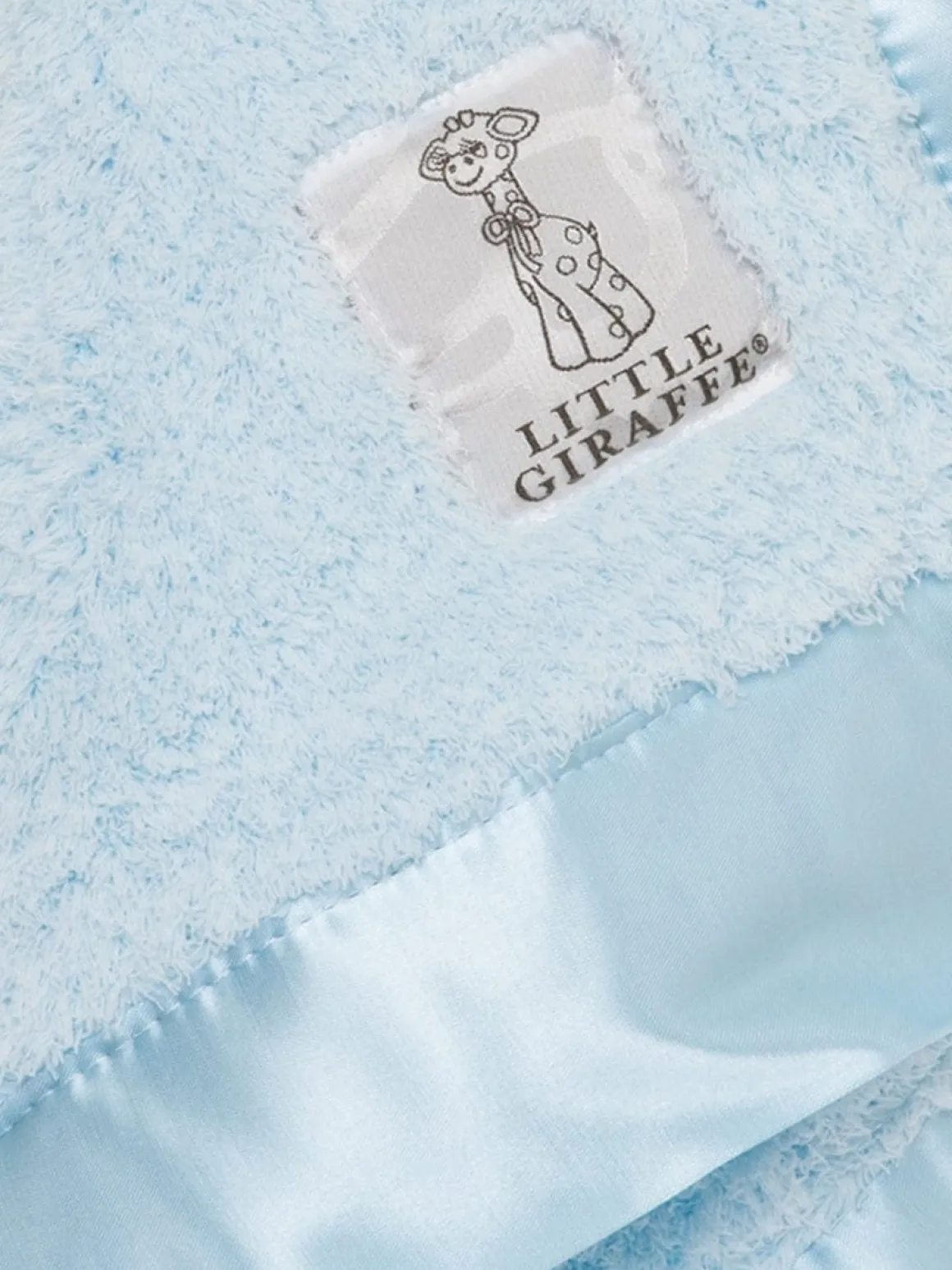 Little Giraffe Chenille Blanky - Blue
