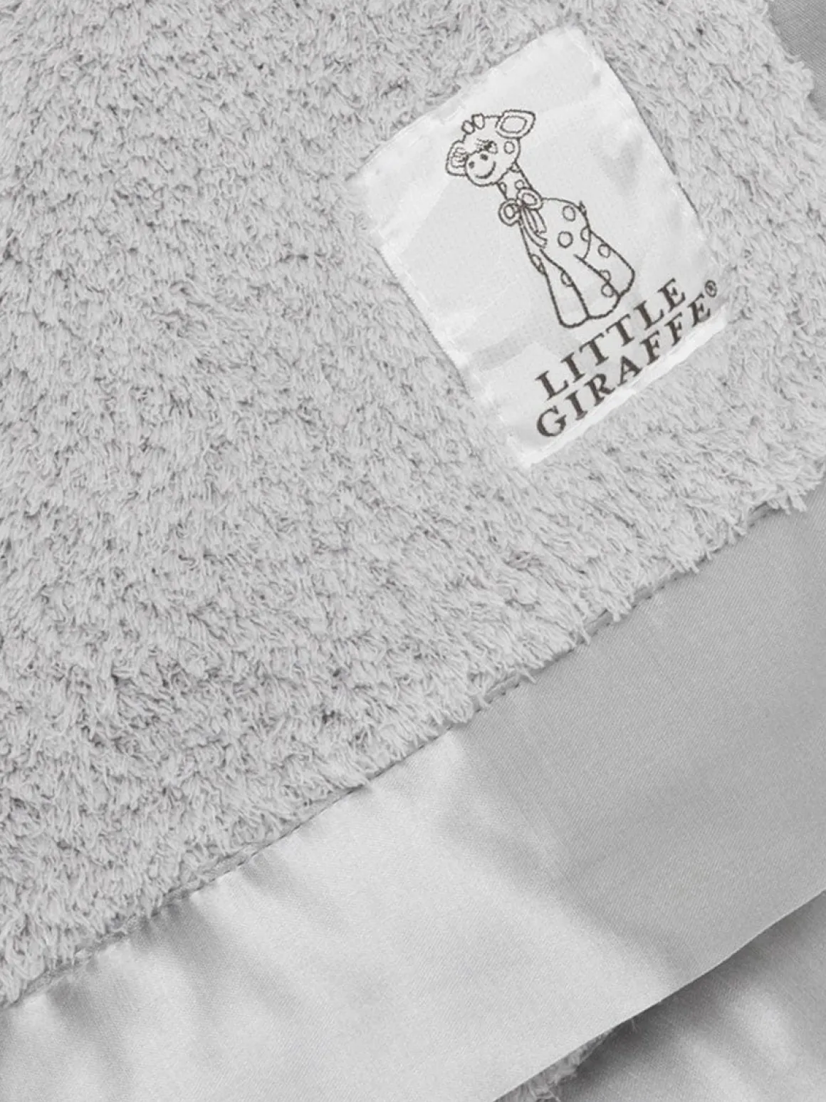 Little Giraffe Chenille Blanky - Silver