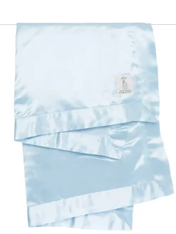 Little Giraffe Velvet Deluxe Baby Blanket - Blue