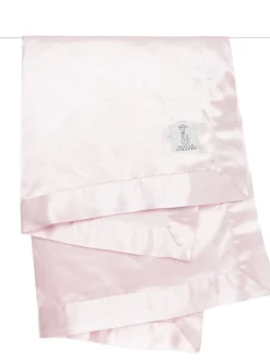 Little Giraffe Velvet Deluxe Baby Blanket - Pink