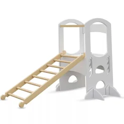 Little Partners Climbing Ladder - Soft White / Natural (Unassembled)