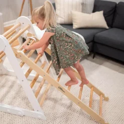 Little Partners Climbing Ladder - Soft White / Natural (Unassembled)