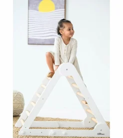 Little Partners Learn N Climb Triangle - Soft White / Natural (Unassembled)