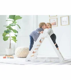 Little Partners Learn N Climb Triangle - Soft White / Natural (Unassembled)