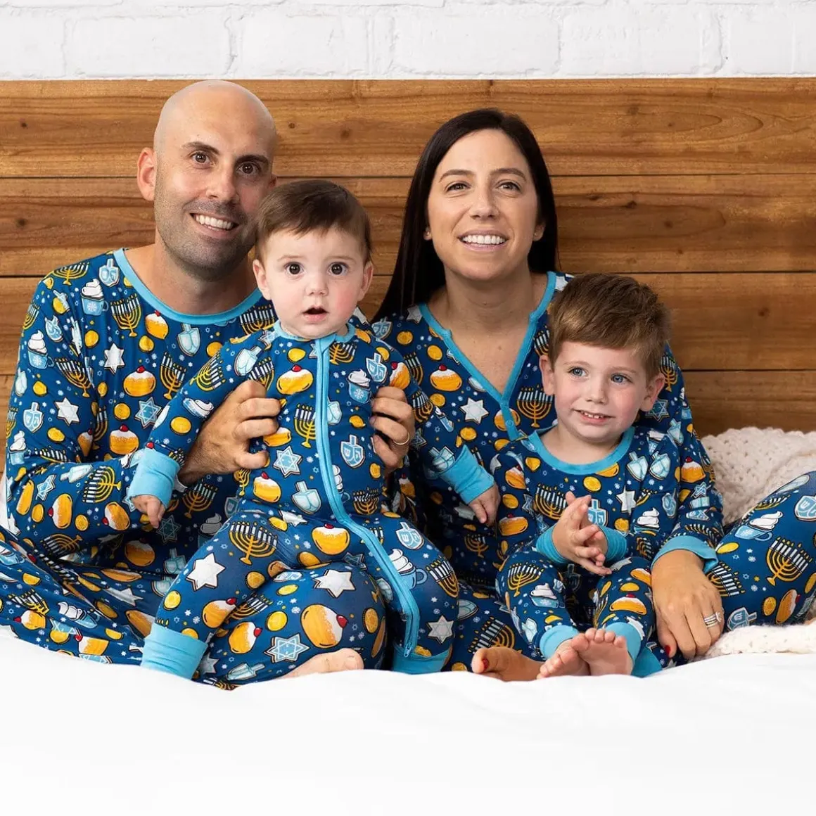 Little Sleepies Bamboo Viscose Zippy - Hanukkah Sweets, 0 - 3 months